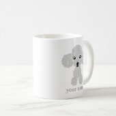 MUG かわいいトイプードル(白)名入れ (Devant droit)