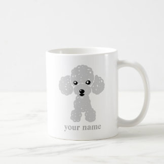 MUG かわいいトイプードル(白)名入れ