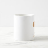 MUG かわいいトイプードル(茶)名入れ (Centre)