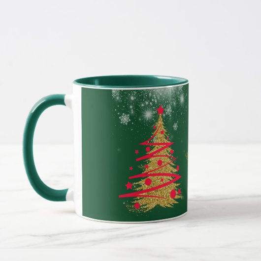 MUG グリーンエレガントなクリスマス♡ (Gauche)