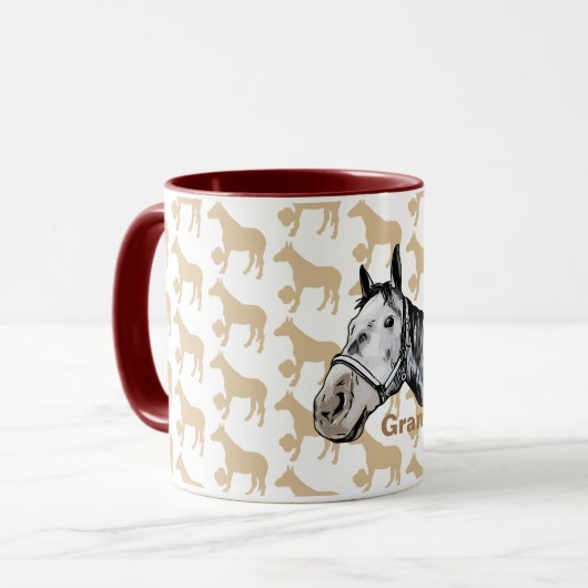 MUG ケイメイ牧場　グラマーちゃん シルエット (Devant gauche)