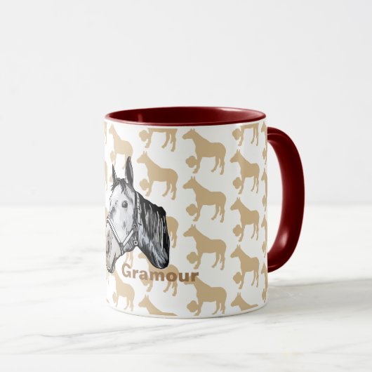 MUG ケイメイ牧場　グラマーちゃん シルエット (Devant droit)