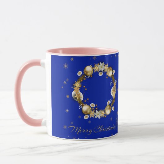 MUG ブルーエレガントなクリスマス♡  (Gauche)