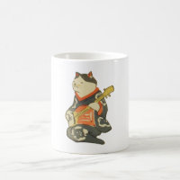 三味線を弾く猫, chat de 国芳 jouant la guitare, Kuniyoshi,
