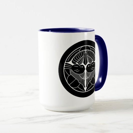 Mug 上杉謙信家紋, Uesugi Kenshin KAMON, famille japonaise (Devant droit)