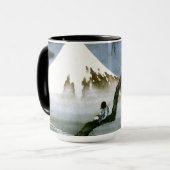 Mug 北 斎 Boy & Mt Fuji Art (Devant gauche)