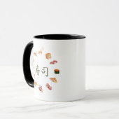 Mug 寿 Sushi Circle – “A Life of Blessings” Des (Devant gauche)