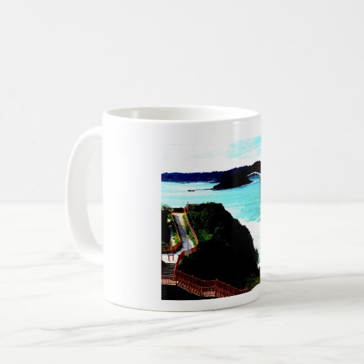 MUG 山口県の角島大橋のある日の昼下がり☆景色絶景☆写真加工品☆ (Devant gauche)