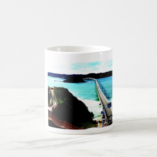 MUG 山口県の角島大橋のある日の昼下がり☆景色絶景☆写真加工品☆ (Centre)