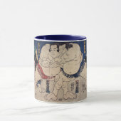 Mug 相 撲, 国 芳 Sumo Wrestling, Kuniyoshi, Ukiyo-e (Centre)