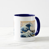 Mug 神奈川沖浪裏, grande vague de 北斎, Hokusai (Devant droit)