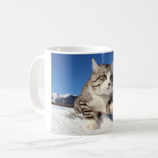 MUG 野良猫ニャン吉【肉球全開！】 (Devant gauche)