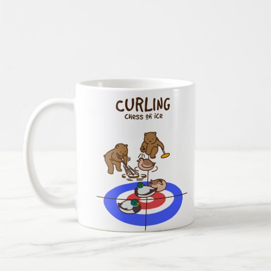 Mug 【鴨カーリング】 Mallard Curling (Gauche)