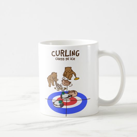 Mug 【鴨カーリング】 Mallard Curling (Droite)