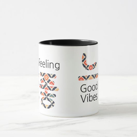 Mug 느 좋 sentiment Good Vibes (Centre)