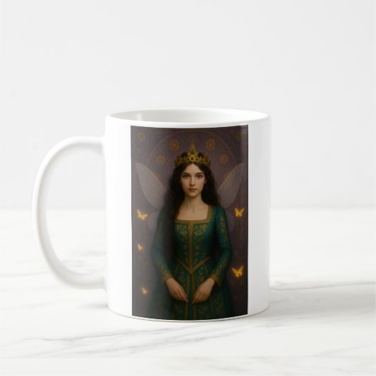 Mug 003_A fairy princess in emerald green. (Gauche)