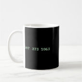 Mug 007 373 5963 Video Game Code 1987 80's Retro Games (Gauche)
