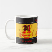 Mug 00 et fumée bouillante de café d'anniversaire (Gauche)