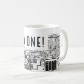 Mug 0121 FAITES UN et le paysage urbain de Birmingham (Devant droit)