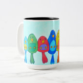 Mug - 013 - Oiseaux sur le fil (Devant gauche)