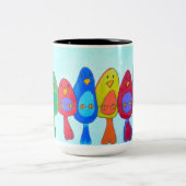 Mug - 013 - Oiseaux sur le fil (Centre)