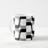 Mug 020614 - Noir et gris sur blanc (Devant gauche)