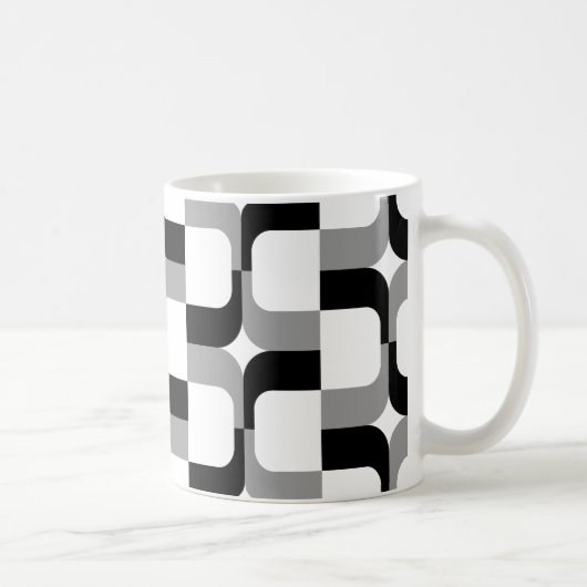 Mug 020614 - Noir et gris sur blanc (Droite)