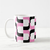 Mug 020614 - Noir et rose sur blanc (Gauche)
