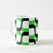 Mug 020614 - Noir et vert printemps sur blanc (Devant gauche)