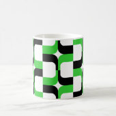 Mug 020614 - Noir et vert printemps sur blanc (Centre)