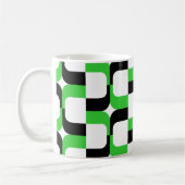 Mug 020614 - Noir et vert printemps sur blanc (Gauche)