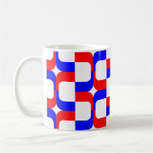 Mug 020614 - Rouge et bleu sur blanc (Gauche)