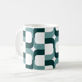 Mug 020614 - Vert océanique et vert foncé sur blanc (Devant gauche)