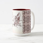 Mug - 046 - Couleur Brown Chat (Devant droit)