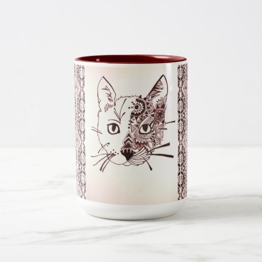 Mug - 046 - Couleur Brown Chat (Centre)