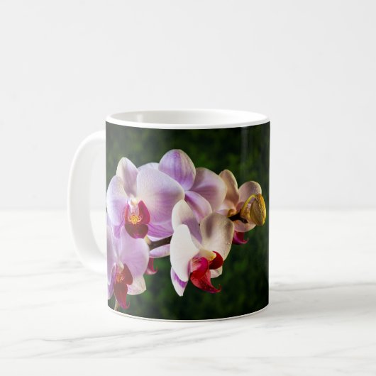 Mug 0834-Orchidées Roses (Devant gauche)