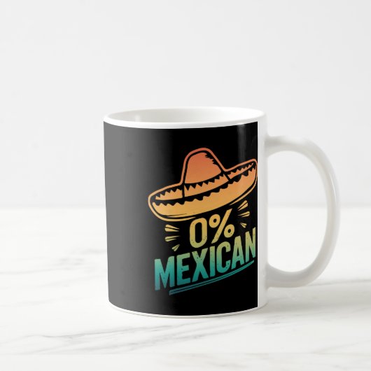 Mug 0% Fiesta Funny Mexicaine Cinco De Mayo (Droite)