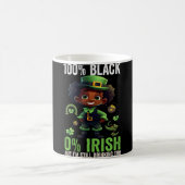 Mug 0% Irish 100% Black -funny St. Patricks Day Black (Centre)