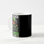 Mug 0% Irish 100% Black -funny St. Patricks Day Black  (Devant gauche)