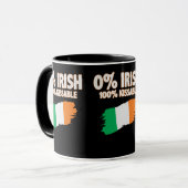 Mug 0% Irlandais 100% Kissable (Devant gauche)