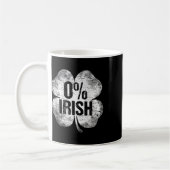 Mug 0% Irlandais Trèfle Saint-Patrick Drôle Saint Pat (Gauche)