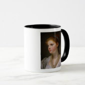 Mug 0irl avec un ruban bleu (Devant droit)
