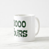 Mug 10000 heures avec une superposition de code binair (Devant droit)