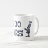 Mug 10000 heures avec une superposition de tissu à ca (Devant droit)