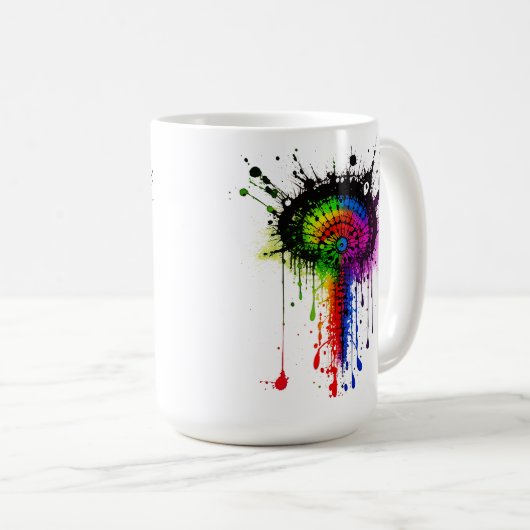 Mug 1005 Super Rainbow Inkblot (Devant droit)