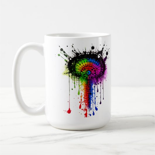 Mug 1005 Super Rainbow Inkblot (Gauche)
