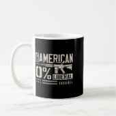 Mug 100% American 0% Liberal Funny Pro Gun Owner Lover (Gauche)