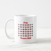 Mug 100 années ! Rouge de noir (Gauche)