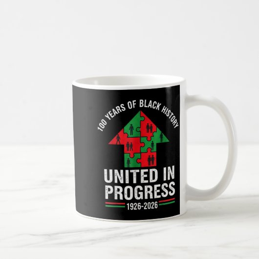 Mug 100 ans d'histoire des Noirs unis dans le progrès (Droite)