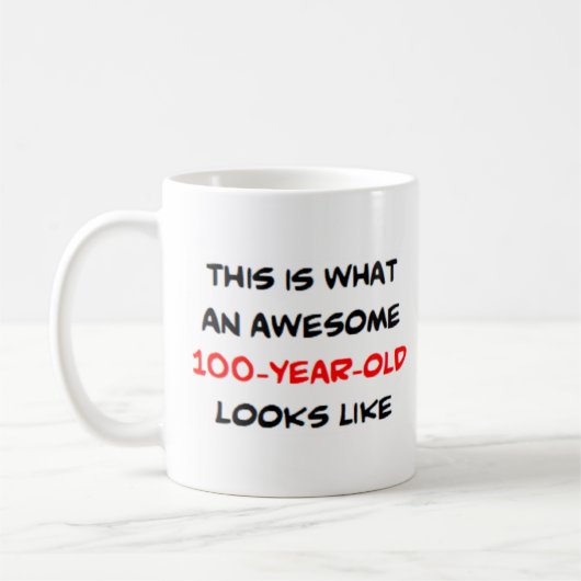 Mug 100 ans, génial (Gauche)